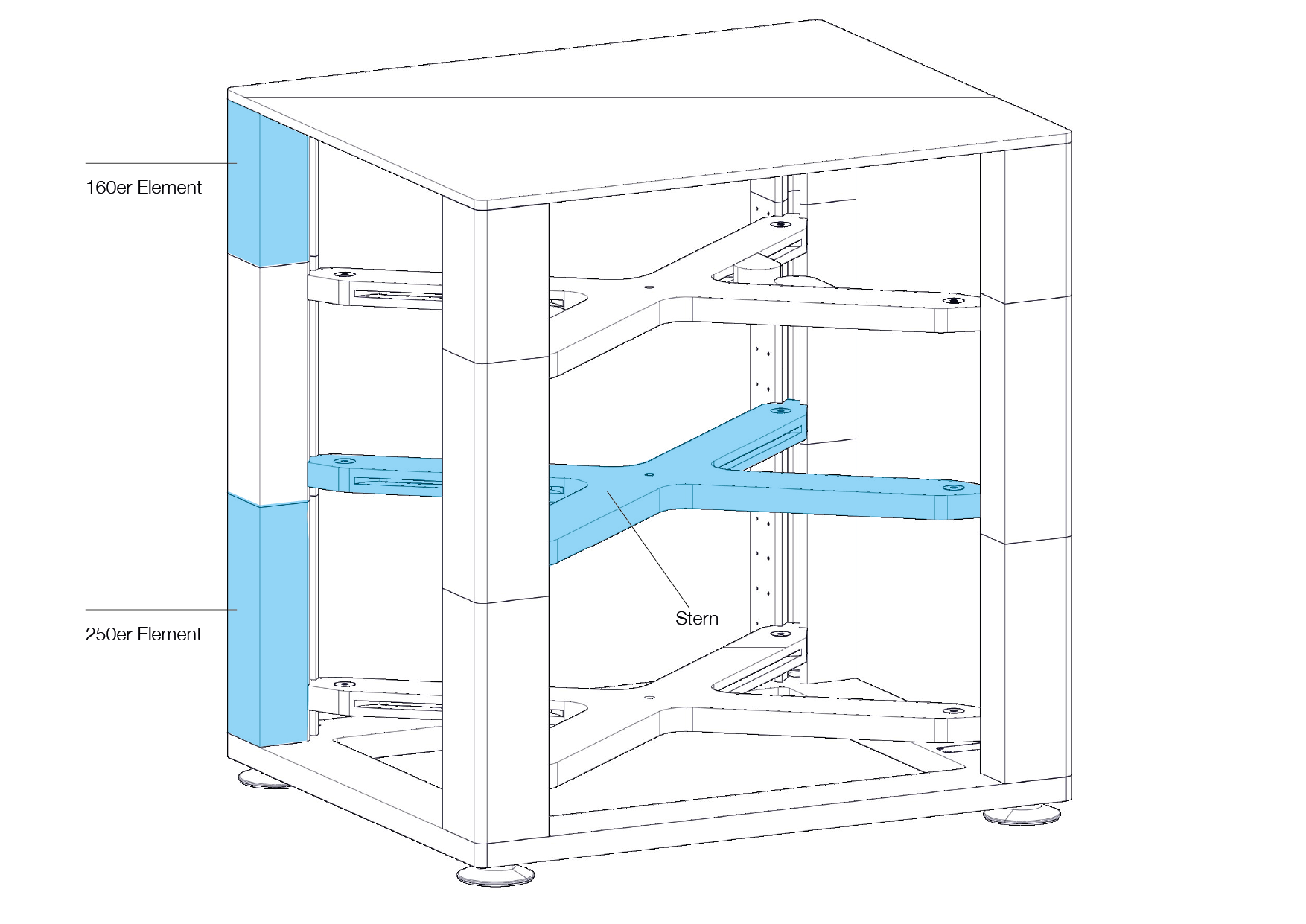 HIFI Rack MR1 Erweiterungselemente