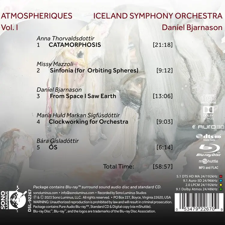 ICELAND SYMPHONY ORCHESTRA, DANÍEL BJARNASON | ATMOSPHERIQUES