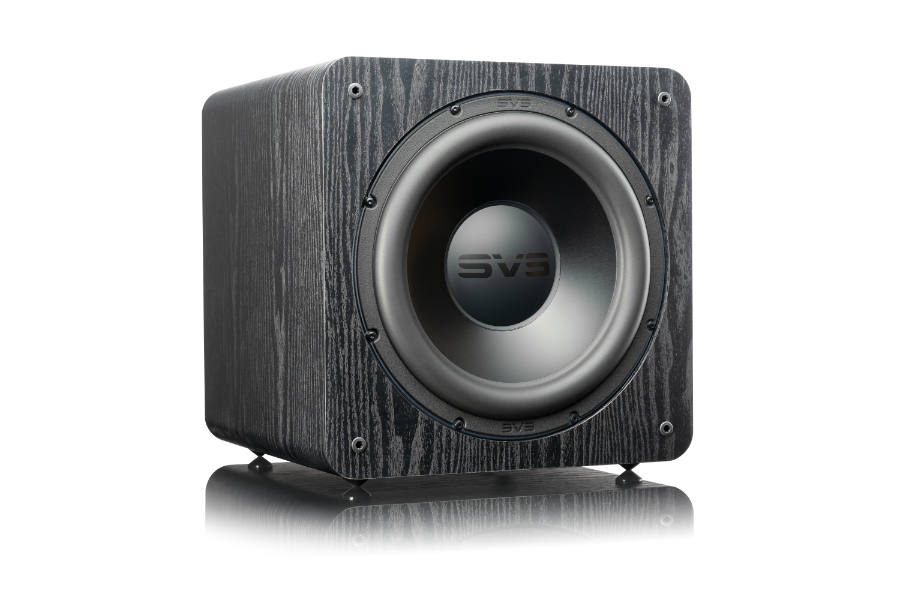 GrobiTV SVS SB-2000 Pro  Heimkino Subwoofer - Premium Black Ash - Frontansicht rechts ohne Grill