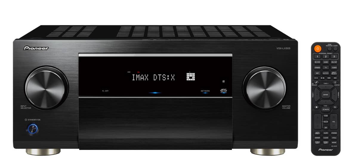 Grobi.TV - Pioneer VSX-LX505 9.2-Kanal Netzwerk-AV-Receiver schwarz - Frontansicht 