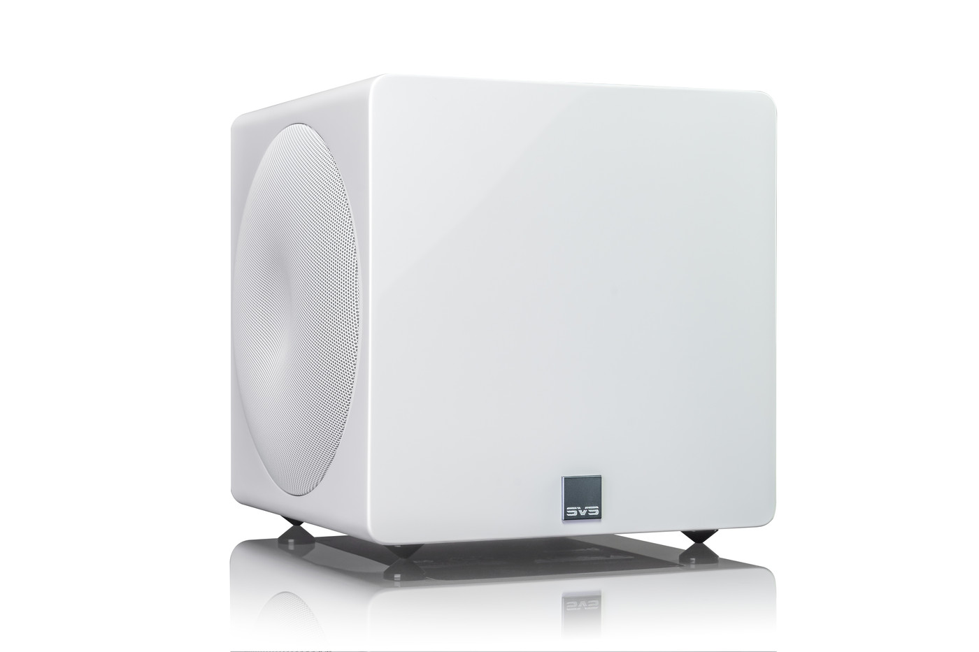 GrobiTV - SVS 3000 Micro Heimkino Subwoofer - Piano Gloss White - Seitenansicht links