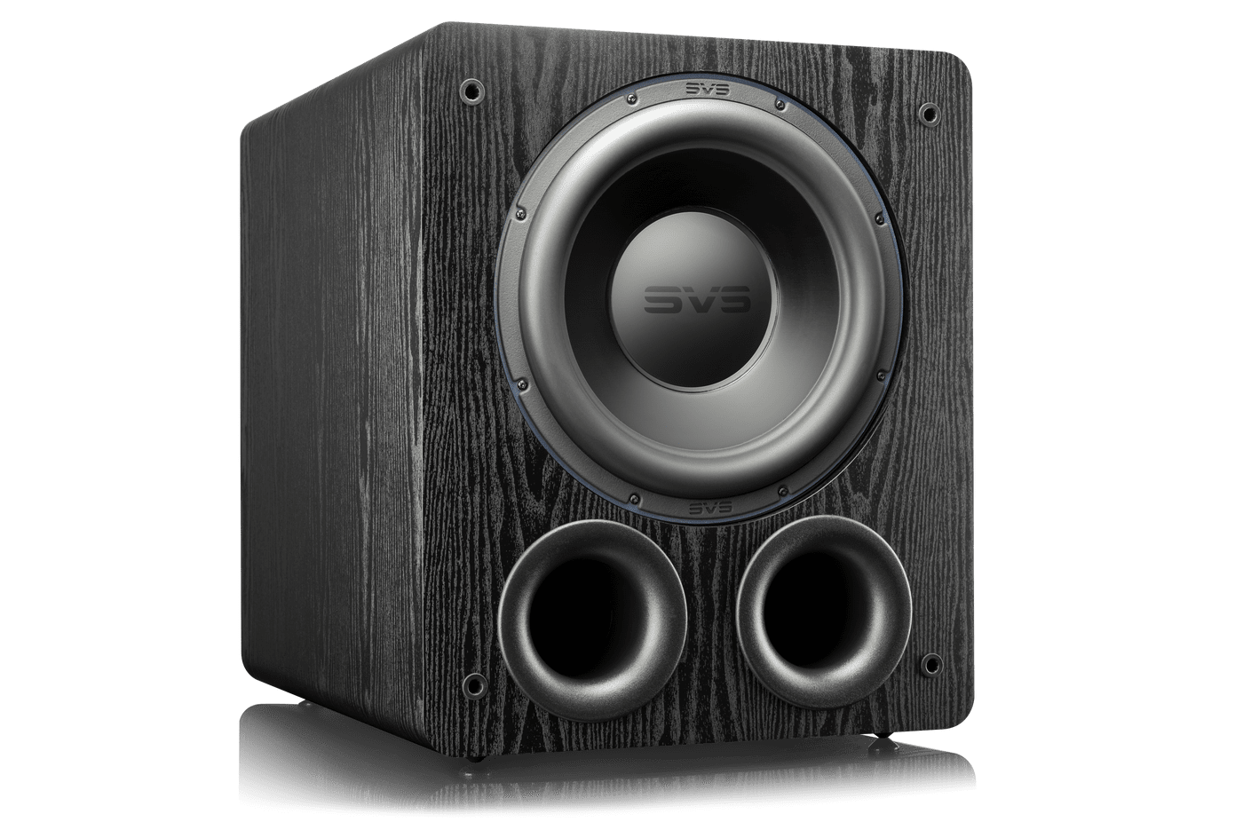 GrobiTV - SVS PB-3000 Heimkino Subwoofer - black ash - Frontansicht rechts ohne Grill