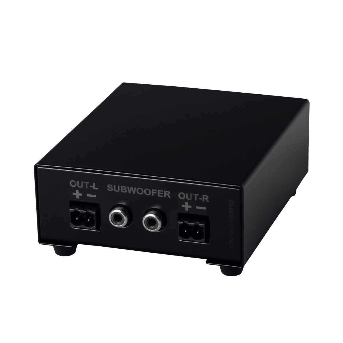 GrobiTV - QEUS FCO2 Subwoofer Frequenzweiche für QEUS APS Series schwarz Rückansicht