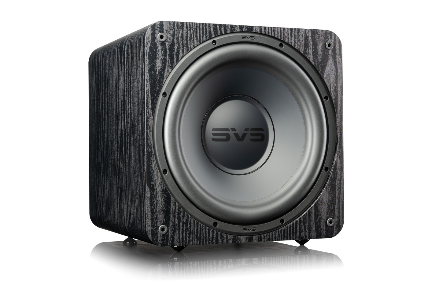 GrobiTV - SVS SB-1000 Heimkino Subwoofer - Premium Black Ash - Frontansicht rechts ohne Grill