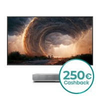 Hisense 100L5HD 4K HDR Laser-TV mit 100" ALR SoftScreen Leinwand