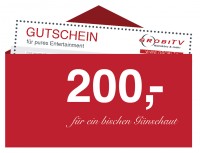 GROBI TV Geschenkgutschein 200 .