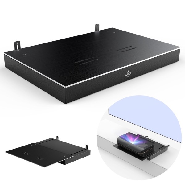 AWOL VISION Motorisierter Slider Tray 150" für Laser TVs (v.2.0)