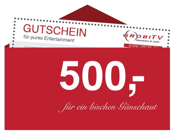 GROBI TV Geschenkgutschein 500